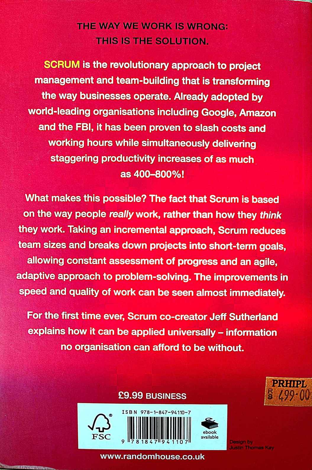 SCRUM – The ART of Doing Twice the Work in half the time – Save On Good ...